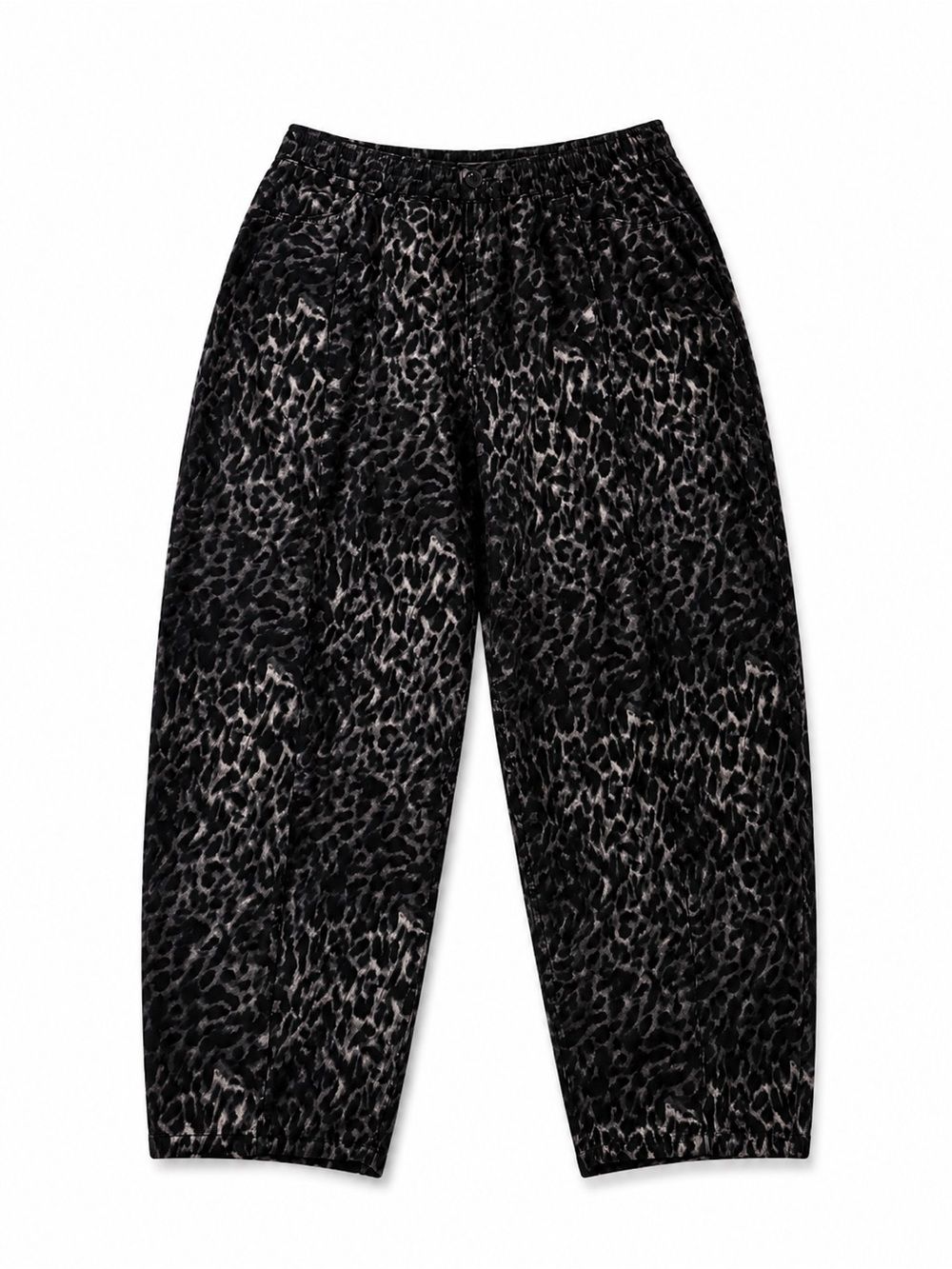 Reclaimed Vintage dark leopard print barrel leg pants - Picture 5 of 5